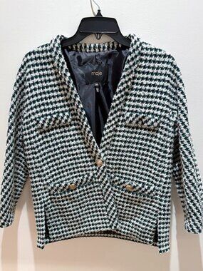 Maje Houndstooth Jacket